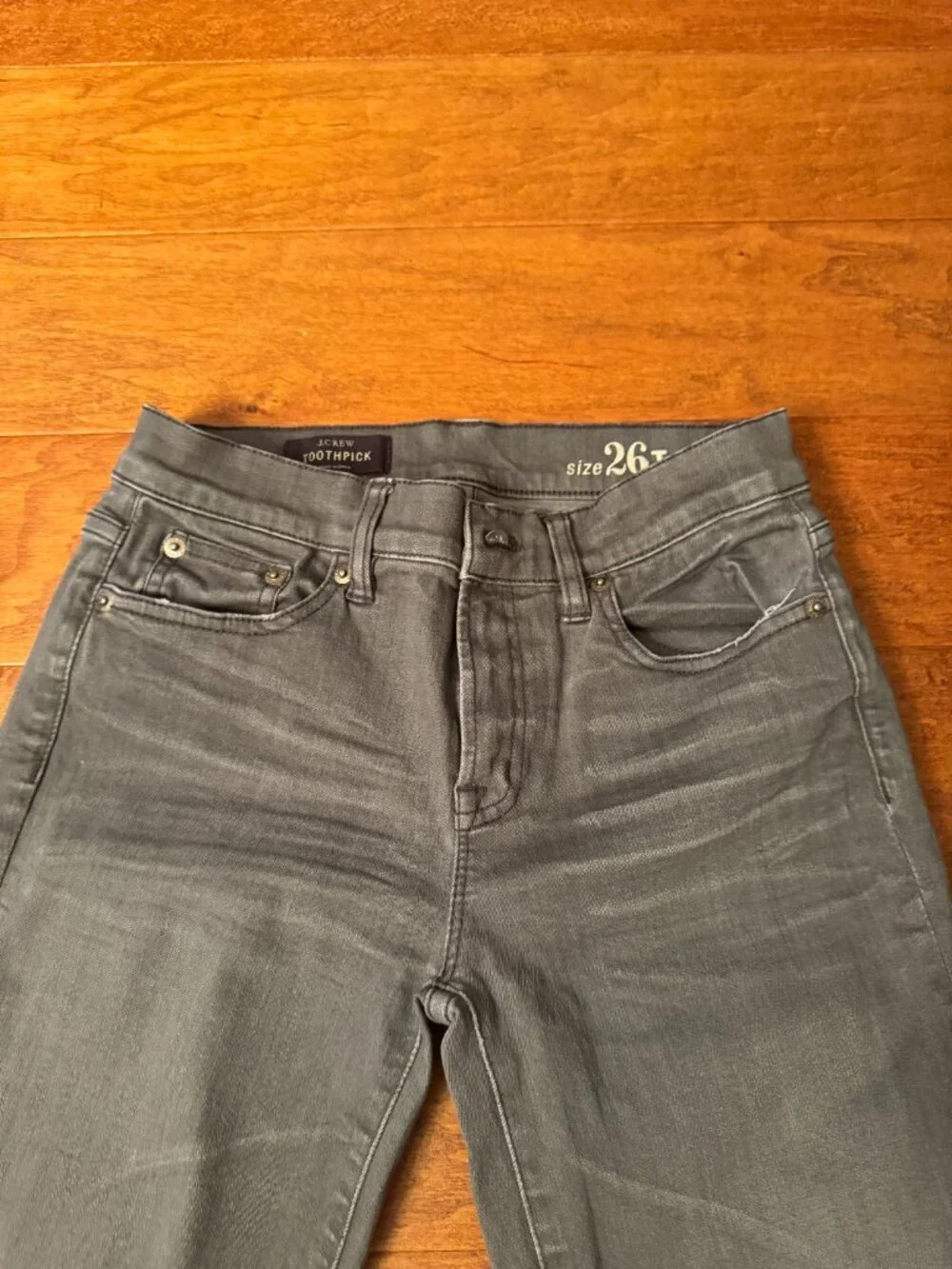 J Crew Tooth Pick Jeans - Grey